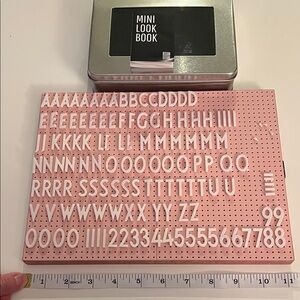 Design Letters Pink Board